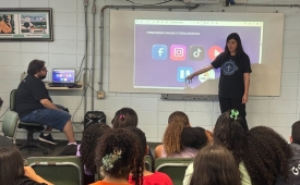 Conexão Audiovisual leva para a Escola Estadual Parque dos Sonhos oficina sobre Mídias Sociais