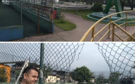 Praça da Cidadania, na Vila São José, vive dias de indigência