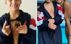 Nascido em Cubatão  e com apenas 8 anos de idade, Daniel Reis brilha na piscina do Corinthians