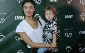 Famosos conferem cirque du soleil no rio