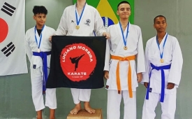 Karatecas do sensei Luciano Moreira conquistam bons resultados em Copa no Guarujá