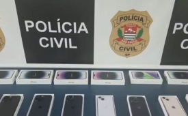 Polícia Civil recupera aparelhos celulares Iphones roubados na cidade de Goiânia