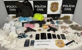 Polícia Civil prende em flagrante suspeito de tráfico de drogas em São Vicente