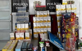 Policiais Civis prendem dois homens por contrabando em Cubatão
