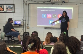 Conexão Audiovisual leva para a Escola Estadual Parque dos Sonhos oficina sobre Mídias Sociais