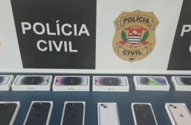 Polícia Civil recupera aparelhos celulares Iphones roubados na cidade de Goiânia