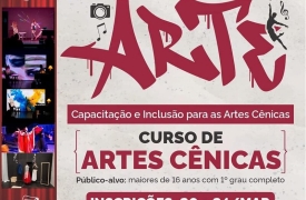 Capacitação em artes cênicas está com inscrições abertas