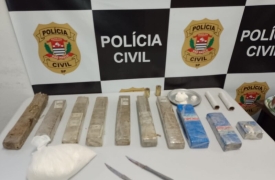 Polícia Civil localiza mais de sete quilos de drogas enterrados em terreno baldio em Praia Grande