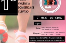 Luta contra violência doméstica é tema de caminhada em Cubatão