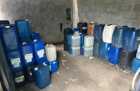 Polícia Civil localiza depósito clandestino de combustível em São Vicente