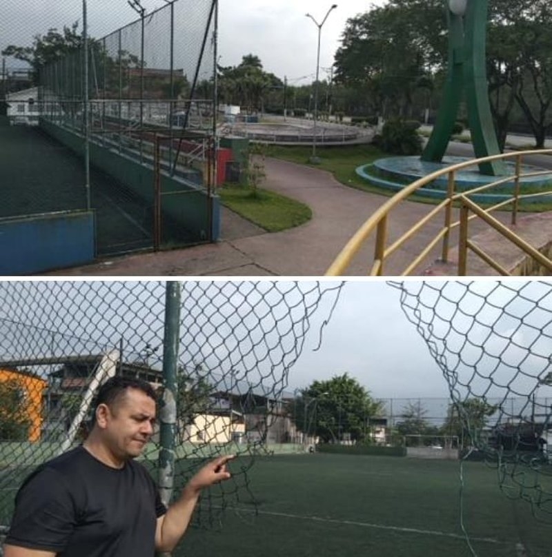 Praça da Cidadania, na Vila São José, vive dias de indigência