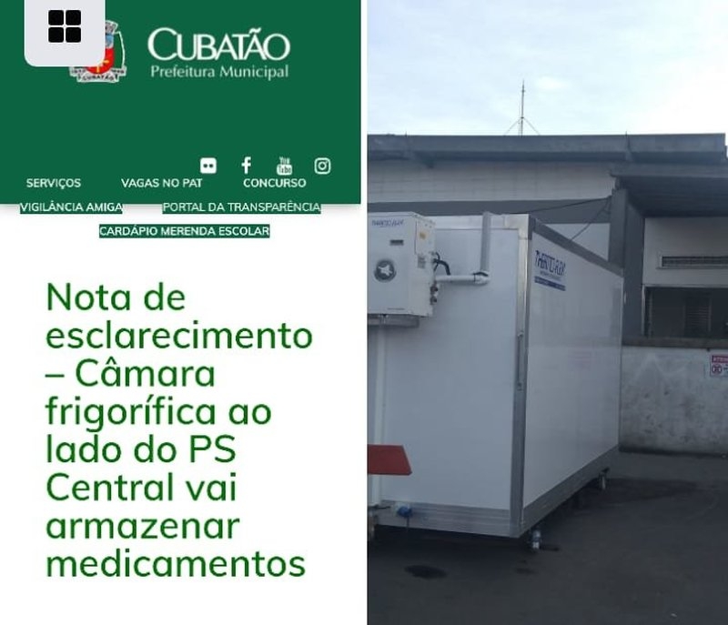 Após informação mal divulgada  prefeitura de Cubatão se corrige 