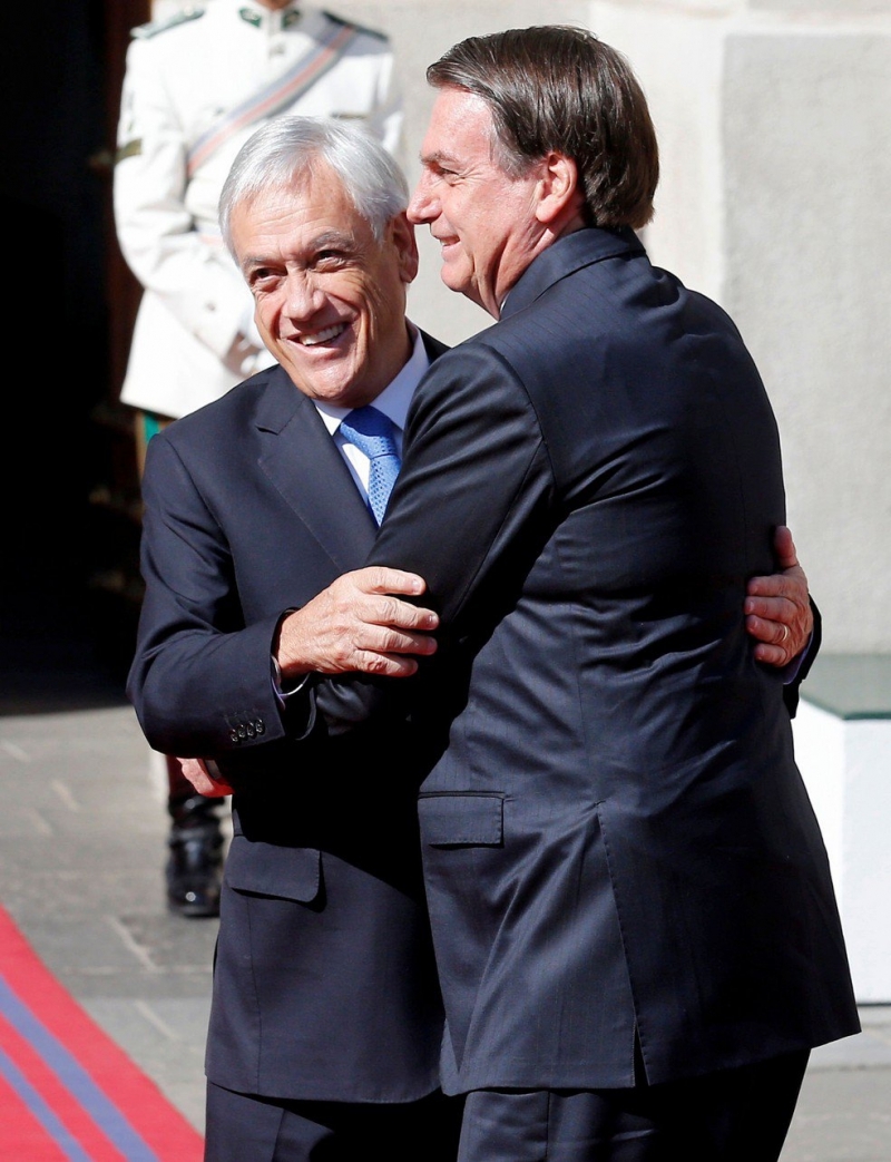 Bolsonaro chega a reunião com líderes sul-americanos no Chile