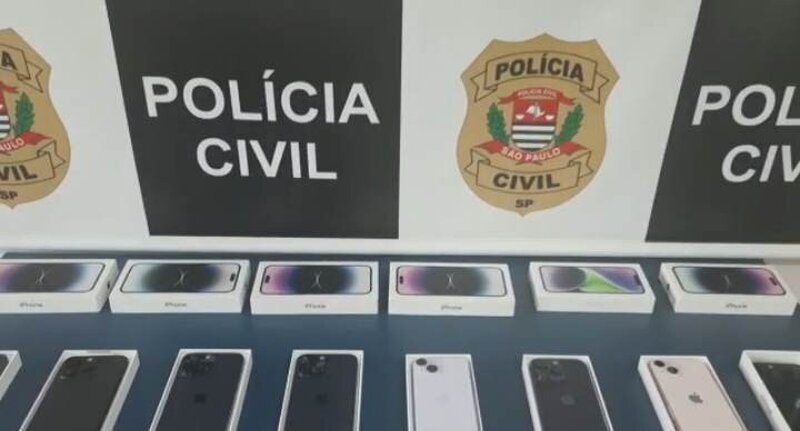 Polícia Civil recupera aparelhos celulares Iphones roubados na cidade de Goiânia