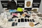 Polícia Civil prende integrante de organização criminosa em Santos com grande quantidade de drogas