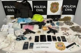 Polícia Civil prende integrante de organização criminosa em Santos com grande quantidade de drogas