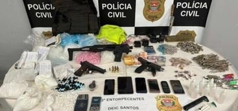 Polícia Civil prende em flagrante suspeito de tráfico de drogas em São Vicente