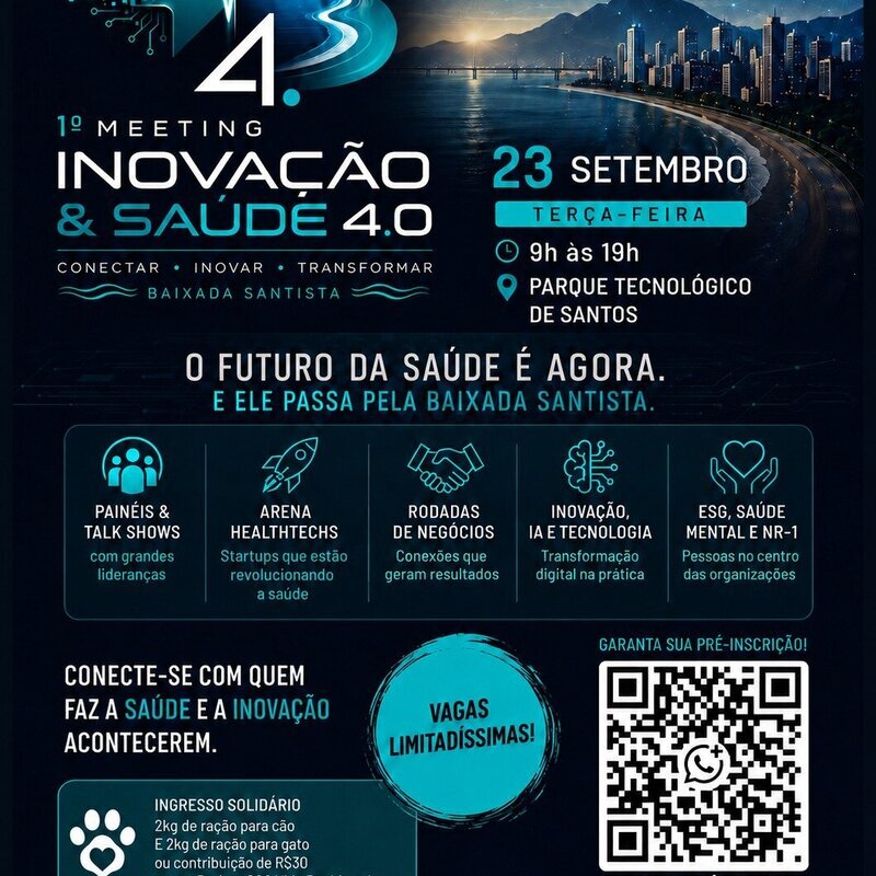 1º Meeting Inovação & Saúde 4.0 discute desenvolvimento da saúde regional 