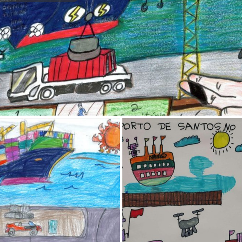 Porto & Arte convida crianças a imaginar o futuro do Porto de Santos